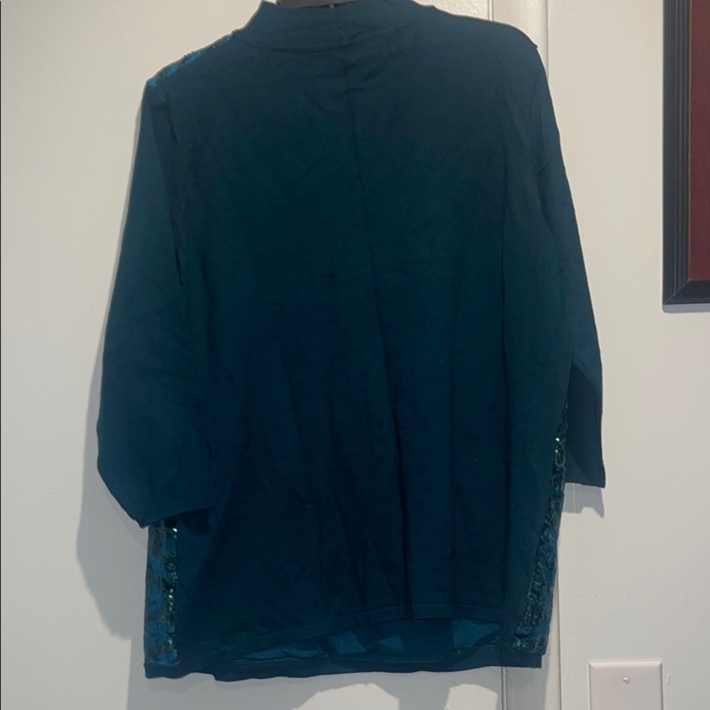Teal Sequin Top - Picture 3 of 3